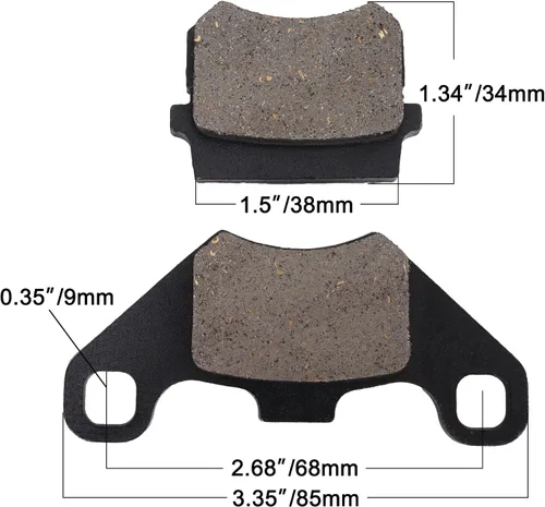 Vista 4 de RUTU Pinza de Cilindro Maestro de Freno Mano Izquierda Trasera Kit de Freno para Mini Bicicleta, Manguera de Freno de 53", Pastillas de Freno Disco