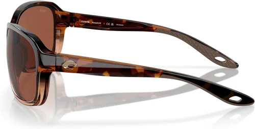 Vista 3 de Costa Del Mar Gafas de sol rectangulares Seadrift para mujer