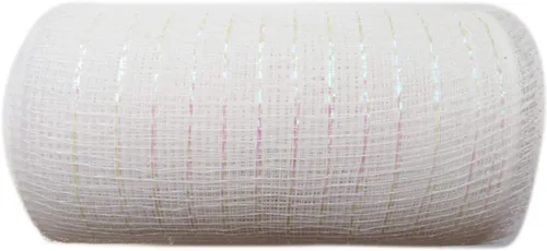 Vista 48 de YYCRAFT cinta metálica de malla de poliéster para decoración y manualidades, 10 yardas Rosa