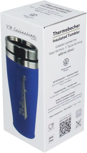 Vista 8 de BRISA VW Collection - Double-Wall Stainless Steel Insulated Tumbler Azul