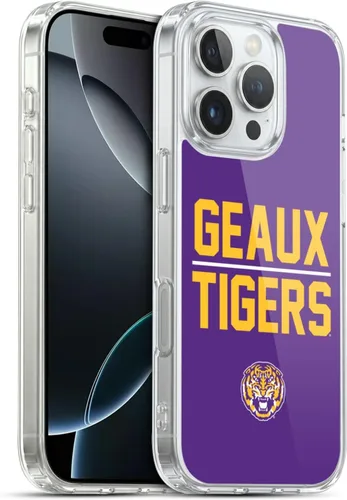 Vista 111 de Head Case Designs Funda de gel suave con licencia oficial de la Universidad Estatal de Louisiana LSU Camou compatible con Apple iPhone 7 Plus/iPhone