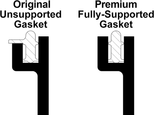 Vista 5 de URO Parts 11137618512PRM - Bandeja de aceite para motor, construcción de aluminio premium con junta AEM mejorada