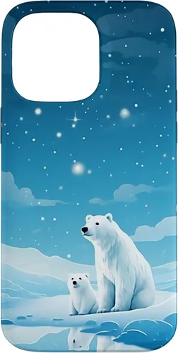 Vista 21 de Polar Bear, Arctic North Pole, Alaska Snow, Cute Polar Bears Case for iPhone 17
