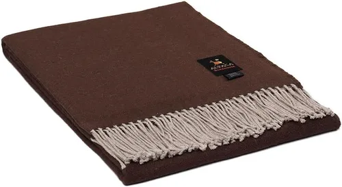 Vista 6 de Lima Mystery - Manta de mezcla de lana de alpaca, tejida a mano, suave, cálida, diseño de color sólido, 63 x 52 pulgadas (rojo brillante/beige)