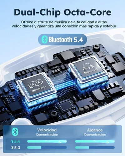 Vista 5 de ASMAX Auriculares Bluetooth para motocicleta S1 con control de voz