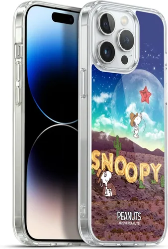 Vista 173 de Head Case Designs Funda de gel con licencia oficial de Peanuts Nebula Cactus Needles Snoopy Space Cowboy [protección de grado militar] compatible