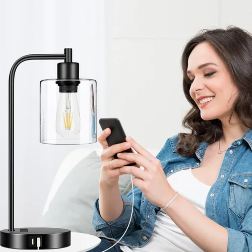 Vista 5 de Pantalla de vidrio transparente universal para lámpara de repuesto, pantalla de vidrio, cilindro, pantalla de vidrio para lámparas de mesa, lámparas