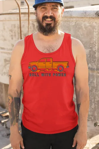 Vista 58 de Tee Hunt Camisetas gráficas y camisetas sin mangas para hombre Roll with Power Pickup Truck