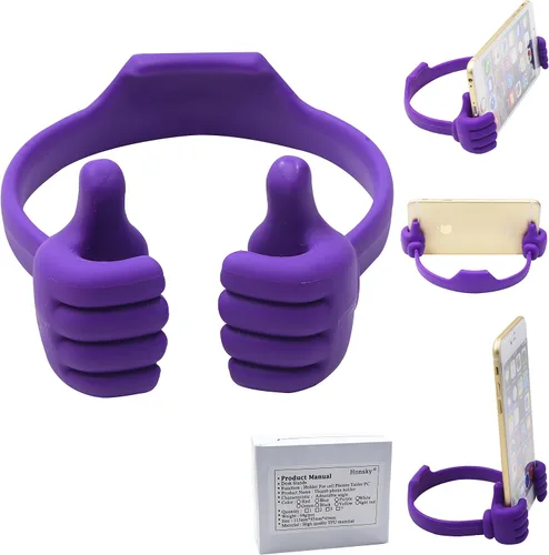 Vista 16 de Honsky Thumbs-up Soporte Porta Teléfono Celular, Soporte Base para Tableta para Escritorio de Mesa Smartphone Teléfono Celular Teléfono Móvil Rosado