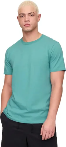 Vista 55 de Camiseta de cuello redondo Gap para hombre, mangas cortas, estilo casual Negro