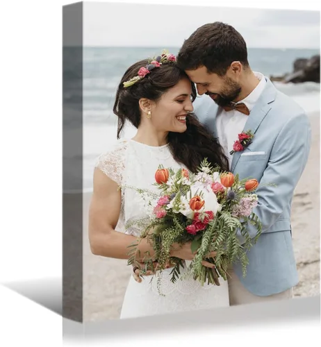 Vista 15 de YONICA Imagen en lienzo personalizada de tus fotos, impresión artística de pared personalizada de 16 x 24 pulgadas para decoración del hogar, lienzo