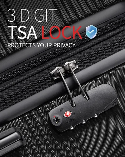 Vista 4 de Zitahli Luggage Set - 3 Pieces Luggage Sets Expandable - Hard Case Luggage - Spinner Wheels Suitcase with TSA Lock - YKK Zippers Suitcase Sets