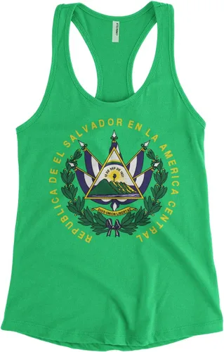 Vista 9 de Camiseta sin mangas con espalda cruzada de El Salvador para mujer