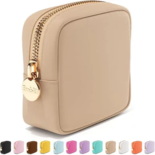 Vista 8 de Bolsa de Maquillaje de Viaje Embla Bolsa de Artículos de Aseo de Viaje, Negro, Mini, Mini