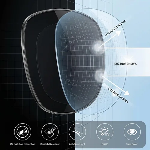 Vista 7 de SKYOAK Gafas de lectura progresivas deportivas extremadamente cómodas para hombre, 1.25x