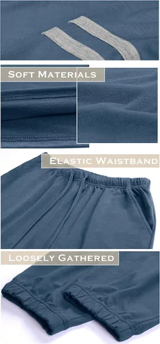 Vista 4 de Sipaya - Conjuntos de sudadera de bloque de color para mujer, conjuntos casuales de 2 piezas