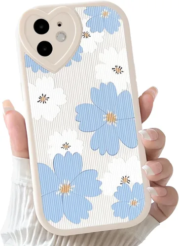 Vista 35 de Lovmooful Funda para iPhone 11 con diseño de oso lindo floral con lentes de Flor de Oso2