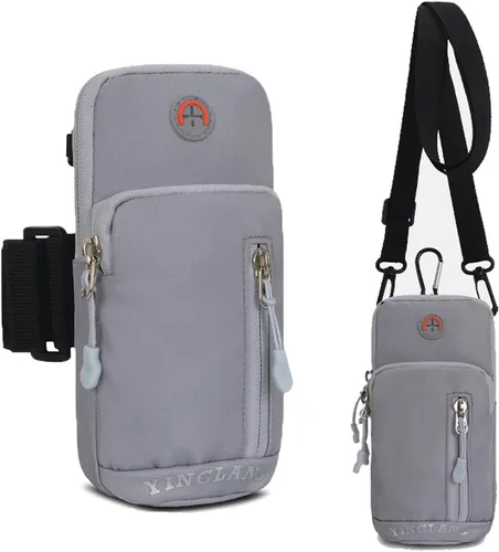 Vista 4 de Brazalete deportivo para correr, bolsa cruzada para teléfono celular, bolsa para cinturón para Samsung Galaxy A15 A25 A35 A55 A04e A03s A13 iPhone