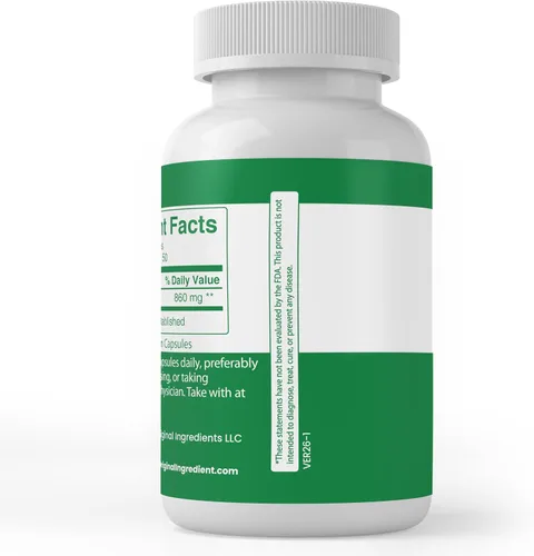 Vista 3 de PURE ORIGINAL INGREDIENTS Cissus Quadrangularis, (100 cápsulas) siempre puro, sin aditivos ni rellenos, verificado por laboratorio