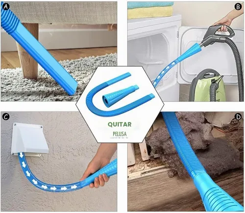 Vista 4 de Sealegend Kit limpiador de ventilación de secadora de 15 piezas, 25 pies, herramientas de limpieza de secadora, accesorio omnidireccional