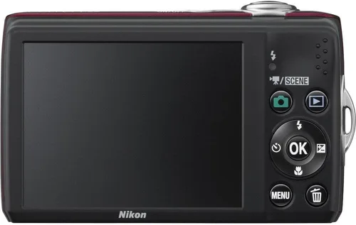Vista 2 de Nikon Coolpix L22 Cámara digital de 12.0MP con zoom óptico de 3.6x y LCD de 3.0 pulgadas (rojo primario)