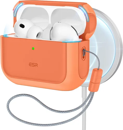 Vista 23 de ESR Funda para AirPods Pro 3, compatible con AirPods Pro de 3ª generación (2025), compatible con MagSafe, cubierta de protección completa contra