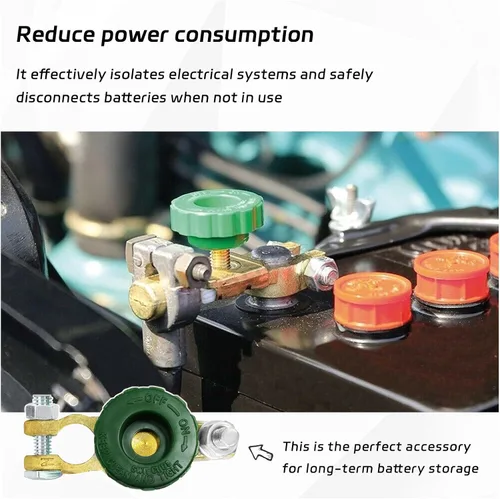 Vista 5 de Dickno Interruptor de Desconexión Rápida de Batería de Poste Superior, Interruptor Maestro Aislador de Batería Automática para Corte de Desconexión