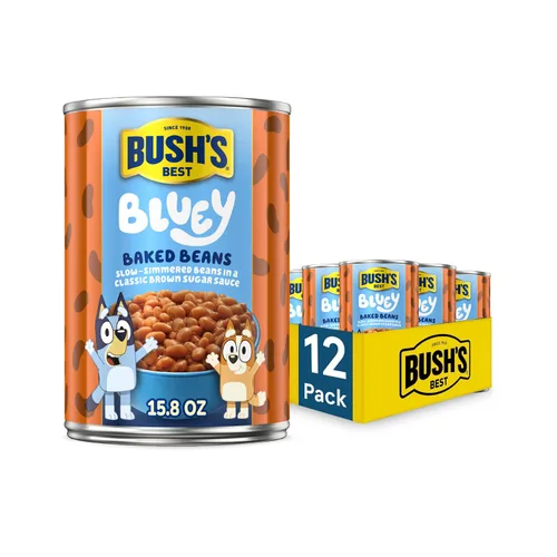 Vista 24 de BUSH'S BEST Frijoles horneados vegetarianos enlatados de 8.3 onzas, fuente de proteína y fibra a base de plantas, bajo en grasa, sin gluten