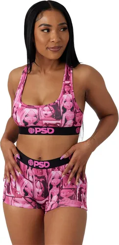 Vista 2 de PSD Bratz - Brasier deportivo para mujer, con espalda cruzada, con tela de microfibra transpirable