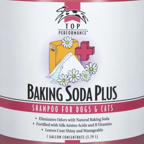 Vista 2 de Top Performance Baking Soda Plus Champú para perros y gatos, 1 galón