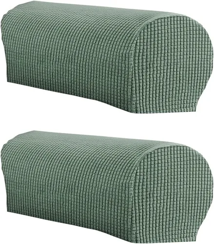 Vista 24 de LINGXIYA Funda de Reposabrazos de Terciopelo Suave y Elástico, Fundas para Reposabrazos de Sillas/Sofas, Fundas para Brazos de Sofá, Protector