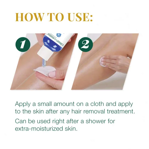 Vista 3 de Clean + Easy Aceite de azuleno - Tratamiento posterior a la depilación para pieles sensibles, alivia la irritación y elimina los residuos de cera