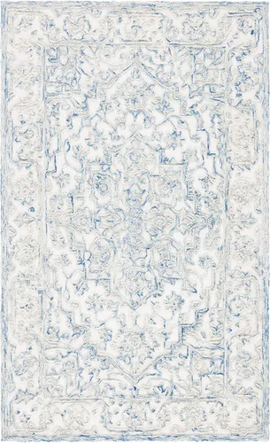 Vista 9 de SAFAVIEH Trace Collection Alfombra de pasillo, 2 pies 3 pulgadas x 8 pies, marfil y carbón, lana hecha a mano, ideal para zonas de alto tráfico