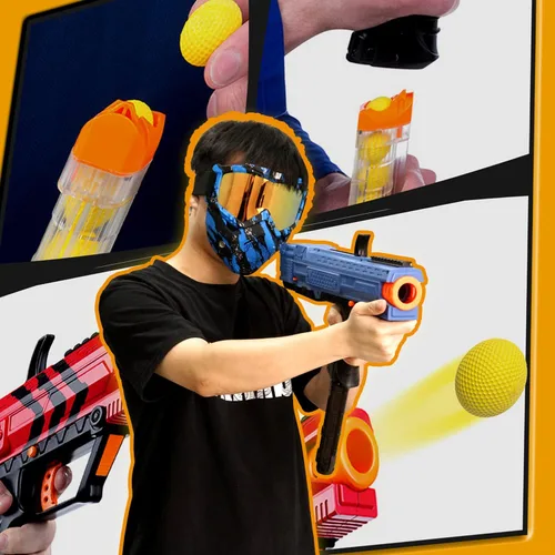 Vista 6 de EKIND - Bolas de munición de repuesto a granel de 50 rondas compatibles con Nerf Rival Blaster Series