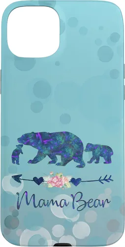 Vista 9 de iPhone 12 Pro Max - Carcasa para iPhone 12, diseño floral, color azul claro