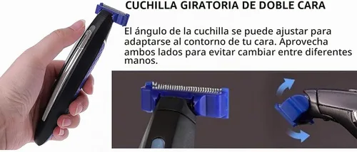 Vista 4 de Cabezales de repuesto para la versión antigua de Microtouch Solo para hombre, afeitadora eléctrica micro recortadora (paquete de 4)