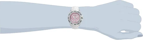 Vista 2 de TechnoMarine Technocell - Reloj de cuarzo de acero inoxidable con correa de silicona blanco 22 modelo TM-318028 Blanco Cronógrafo