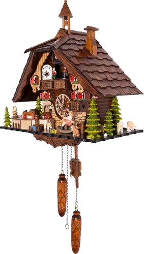 Vista 3 de Cuckoo Palace Reloj Cuco Deer Park Mill Station Chalet-Style 13.0 in Cuarzo Movimiento