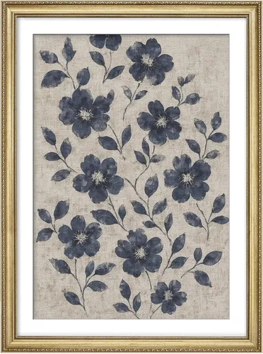 Vista 128 de MUDECOR Lienzo enmarcado prémium para pared, pinos nevados en bosque de invierno, ilustraciones modernas, arte contemporáneo, escénico, divertido