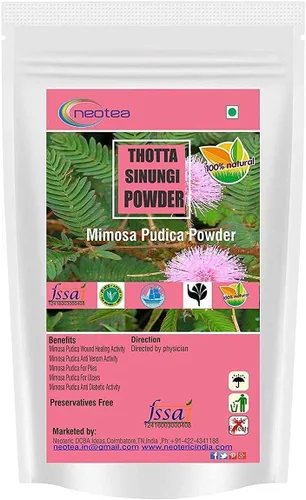 Vista 8 de DKM Thotta Sinungi Mimosa Pudica en polvo, 10.58 oz, 10.5822 onzas