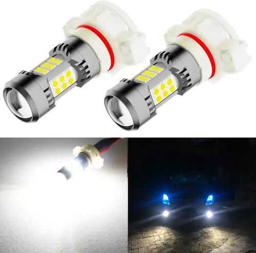 Vista 9 de Phinlion Bombillas LED antiniebla H10, 3200 lúmenes color azul hielo, súper brillantes PY20D 9145, focos antiniebla de repuesto para coches