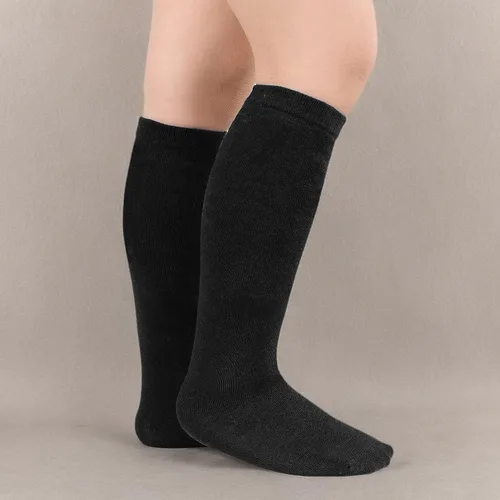 Vista 8 de Durio Calcetines de fútbol para niños, calcetines de fútbol de algodón suave para niños y niñas, calcetines deportivos hasta la rodilla