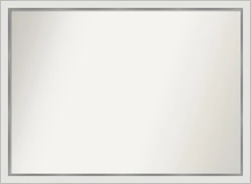 Vista 171 de Amanti Art Espejo personalizado, espejo de baño estrecho Alexandria White Wash, espejo de pared o espejo de tocador de baño sobre el fregadero