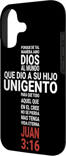 Vista 2 de Juan 3:16 Biblia Cristiana - Funda para iPhone 17