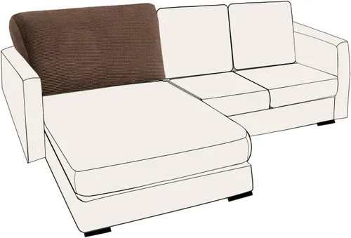 Vista 85 de UNBBRRL Fundas de cojín de asiento para sofá, elásticas, funda de cojín individual para sofá, fundas de cojín para sofá, fundas de héroe protegen