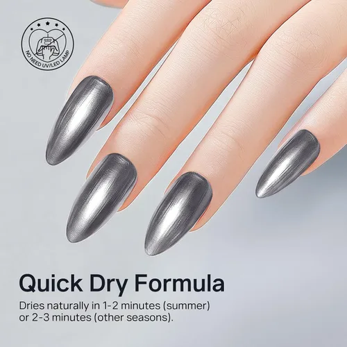 Vista 26 de MIZHSE Esmalte de uñas blanco perla de secado rápido, esmalte de uñas