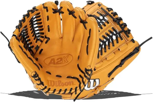 Vista 9 de Wilson Guante de béisbol D33 de 11.75 pulgadas de la serie A2K 2024 Rubia/Saddle Tan