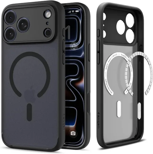 Vista 32 de Spigen Funda para iPhone 13 Mini, ultra híbrida MagFit [antiamarilleo] [compatible con Magsafe] - Transparente
