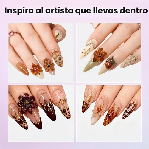 Vista 4 de Beetles - Gel de uñas sólido constructor, gel transparente 3D de 1.06 onzas para esculpir, gel de construcción de gel duro con polvo de uñas