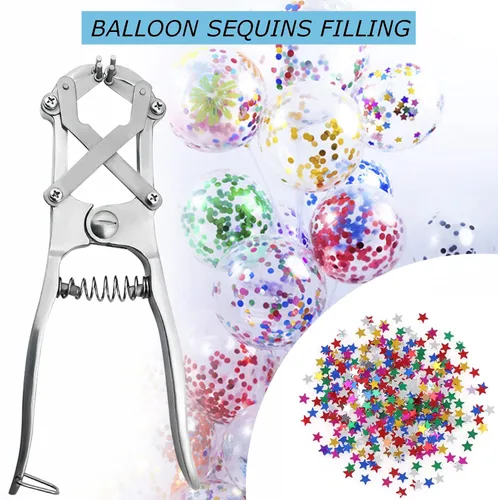 Vista 4 de Alicates de expansión para globos, herramienta expansora de globos para rellenar plumas de pétalos de lentejuelas